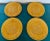 Goldenrod 1990s Bordallo Pinheiro Honey Gold Pineapple Salad Plates- Set of 4 For Sale - Image 8 of 11