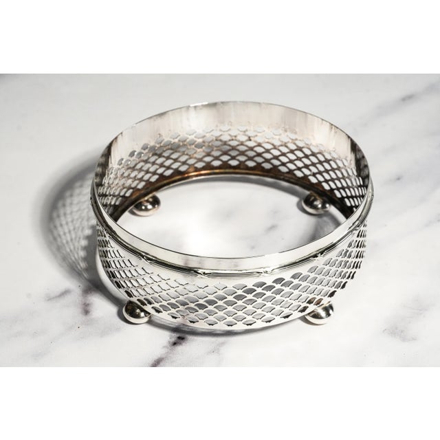 Stunning Round Antique Tiffany & Co. Sterling Silver Cut Crystal Jewelry Box Luxury Home Decor For Sale - Image 12 of 15