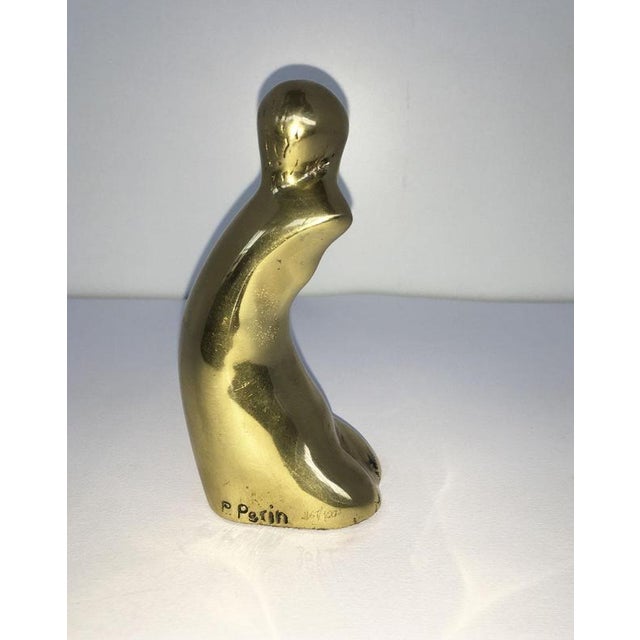 Italian Bronze Abstract Sculpture by Pietro Perin, 1980 For Sale - Image 9 of 18