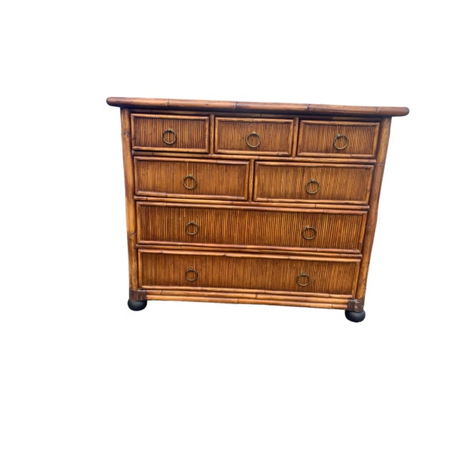 Gorgeous Milling Road Chest of drawers for Baker furniture Co. It has a beautiful design British Colonial frame crafted in...