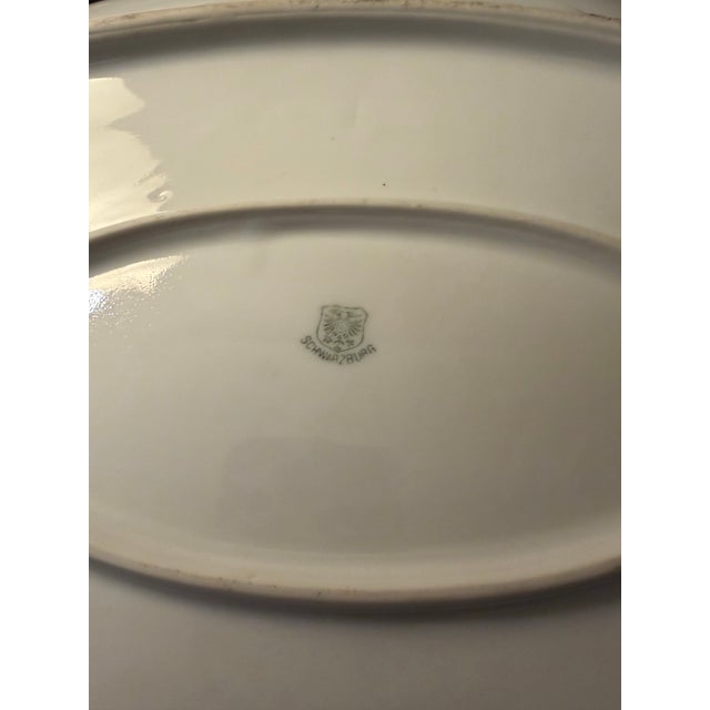 Ceramic Antique Royal Schwarzburg German Fine China Covered Soup Tureen & Platter Set For Sale - Image 7 of 12