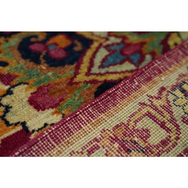 Antique Persian Rug 4'4'' x 5'10'' For Sale - Image 9 of 9