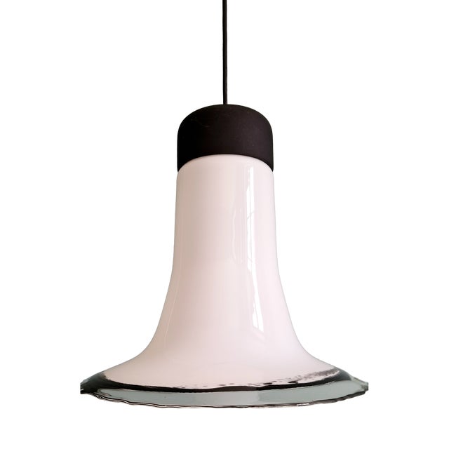 Large Mid-Century Modern Glass Pendant Light from Peill & Putzler, 1970s For Sale