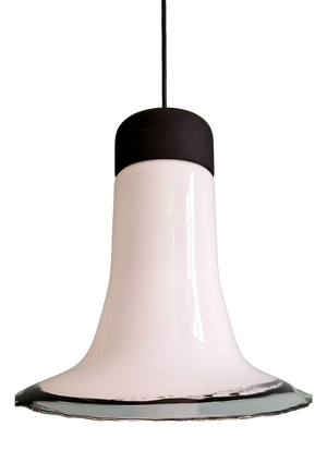 Large Mid-Century Modern Glass Pendant Light from Peill & Putzler, 1970s