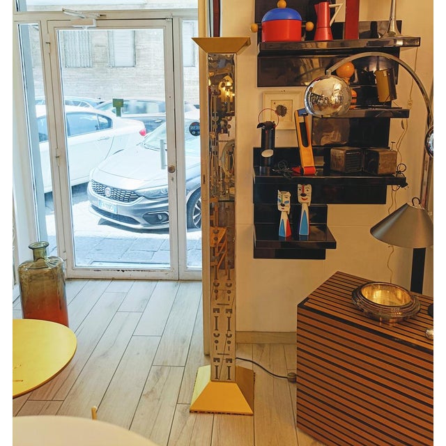 Wood Italian Ollo Floor Lamp by Alessandro Mendini for Alchimia, 1980s For Sale - Image 7 of 11