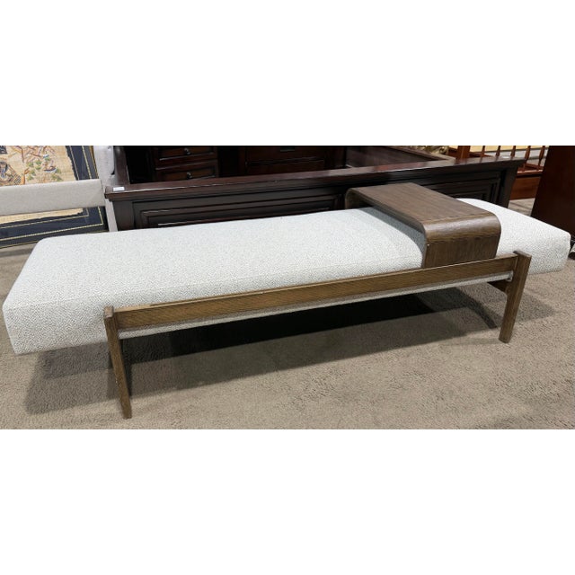Early 21st Century Four Hands "Fawkes" Bench With Slider Tray For Sale - Image 5 of 6