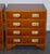Vintage Military Campaign Yew Wood Chest of Drawers, Set of 2 For Sale - Image 5 of 11