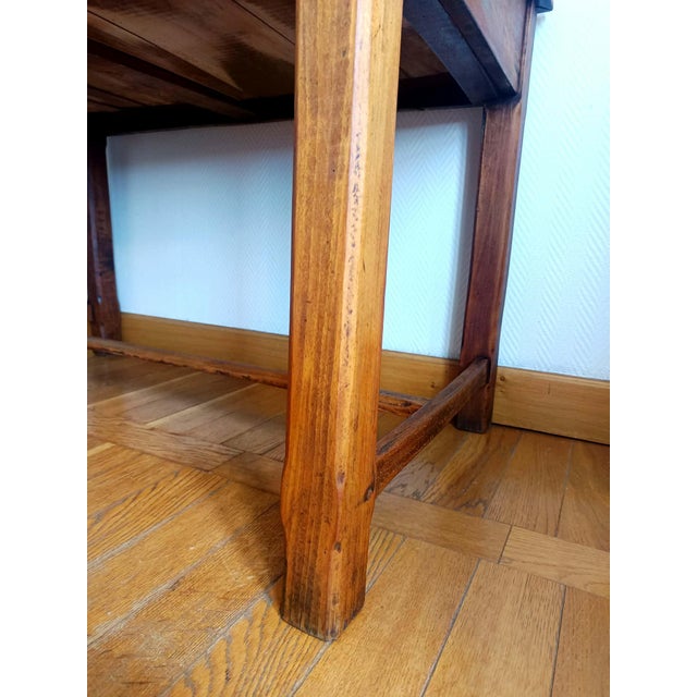 Wood Farmhouse Wooden Desk, 1950s For Sale - Image 7 of 9