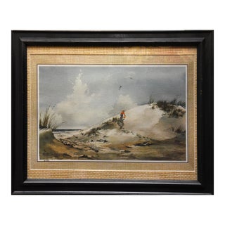 1990s Solitary Stroll Lithograph For Sale