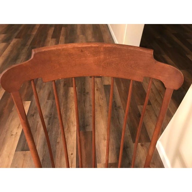 Wood Vintage Wood Rocking Chair For Sale - Image 7 of 13