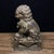 Pair of Vintage Bronze Guardian Lion Statues on Decorative Bases For Sale - Image 9 of 9