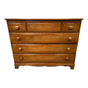 Late 20th Century Vintage Solid Maple Dresser