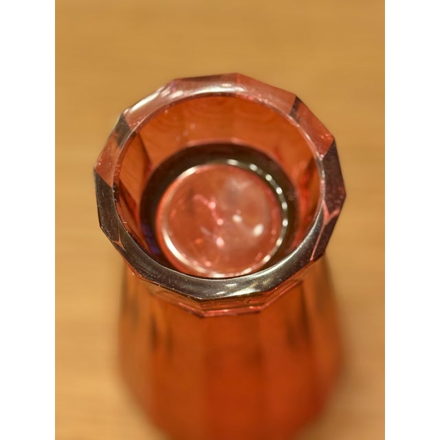 Contemporary Hoffman Facet-Cut Vase For Sale - Image 3 of 4