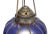 Vintage nickel and blue sprayed glass pumpkin lantern. Traditional Rajasthan style colorful hanging lantern. Great...