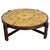 French Round Coffee Table with Herbarium Faience Top by Roger Capron for Vallauris, 1960s For Sale - Image 10 of 10