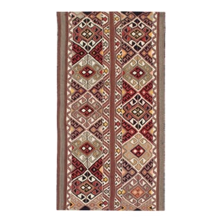 Small Vintage Turkish Kilim Rug - 2`4" X 4`6" For Sale