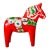 Mid Century Large Swedish Modern Hand Painted Dala Horse by Nils Olsson For Sale