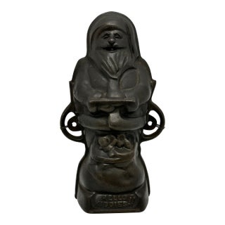 Rare Vintage Authentic Griswold #897 Cast Iron Santa Claus "Hello Kiddies" Cake Mold in Mint Condition - Never Used For Sale