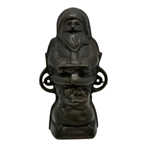 Rare Vintage Authentic Griswold #897 Cast Iron Santa Claus "Hello Kiddies" Cake Mold in Mint Condition - Never Used