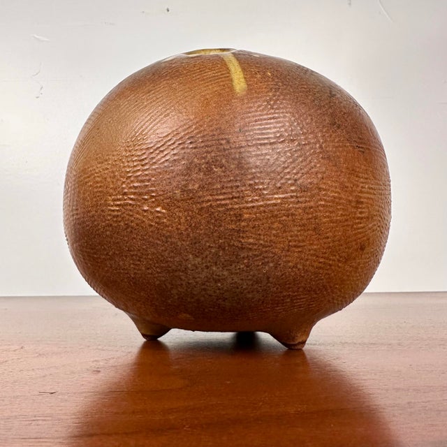 Tom McMillin Textured Ceramic Vase For Sale - Image 9 of 12