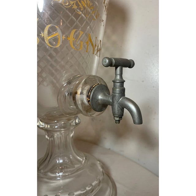 Antique 1800's Cut Glass Crystal Apothecary Fine Old Cognac Liquor Dispenser Jar For Sale - Image 13 of 18