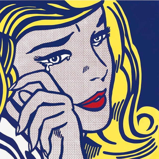 Roy Lichtenstein Crying Girl Print For Sale