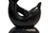 Our graceful dolphin sculpture is a professionally hand-crafted piece. Carved from solid wood with a simple black finish....