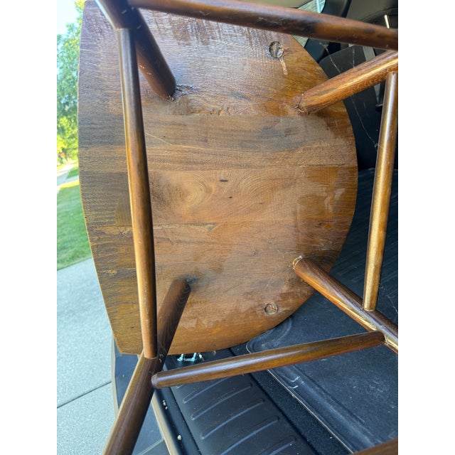 Arthur Umanoff 1960s Walnut & Rattan Rocking Chair Attributed to Arthur Umanoff for Washington Woodcraft For Sale - Image 4 of 7