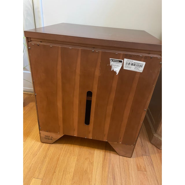 Wood Drexel Heritage Solid Wood Accent Cabinet / Nightstand - Like New Condition For Sale - Image 7 of 8