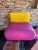 Thayer Coggin 1980s Memphis Style Slipper Chairs by Milo Baughman for Thayer Coggin Prisma Collection, a Pair For Sale - Image 4 of 12