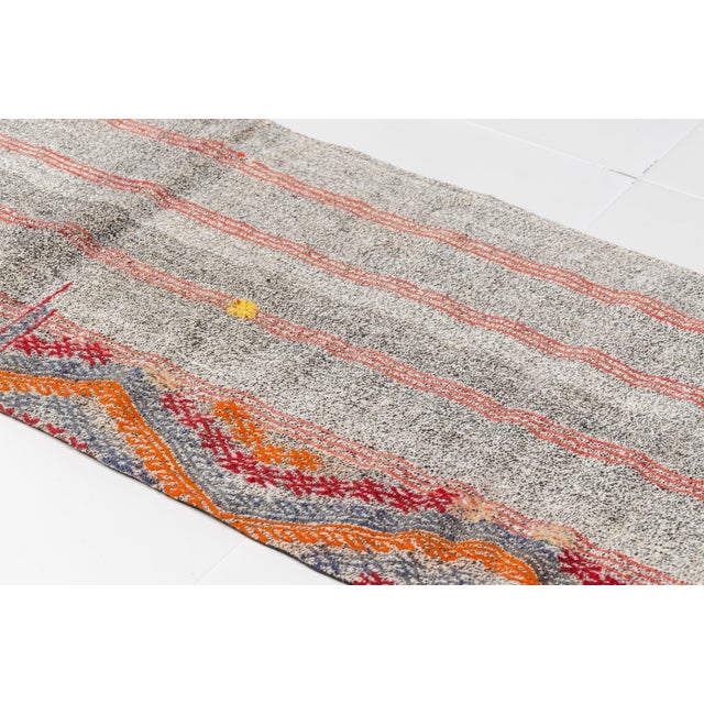 Floral Vintage Kilim Runner For Sale - Image 10 of 10