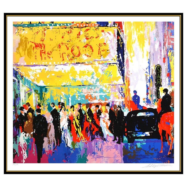 Abstract Expressionism Opening Night On Broadway, LeRoy Neiman For Sale - Image 3 of 6