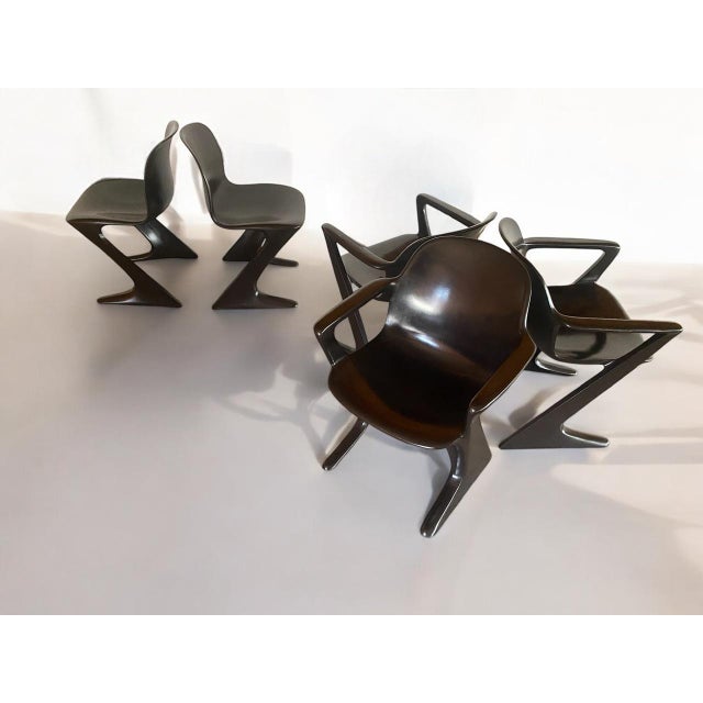 Vintage Kangaroo Chairs by Ernst Moeckl & Siegfried Mehl for Horn Collection, 1960s, Set of 5 For Sale - Image 9 of 18