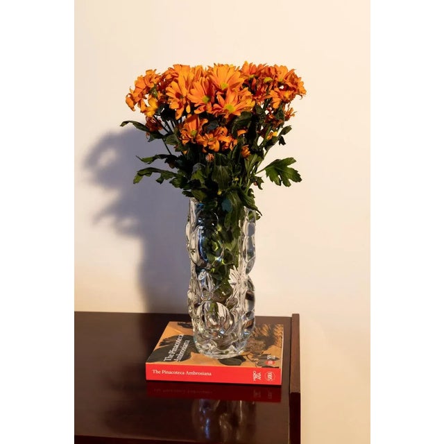 Vintage Czech Glass Vase, Frantisek Peceny for Hermanova Hut For Sale - Image 4 of 9