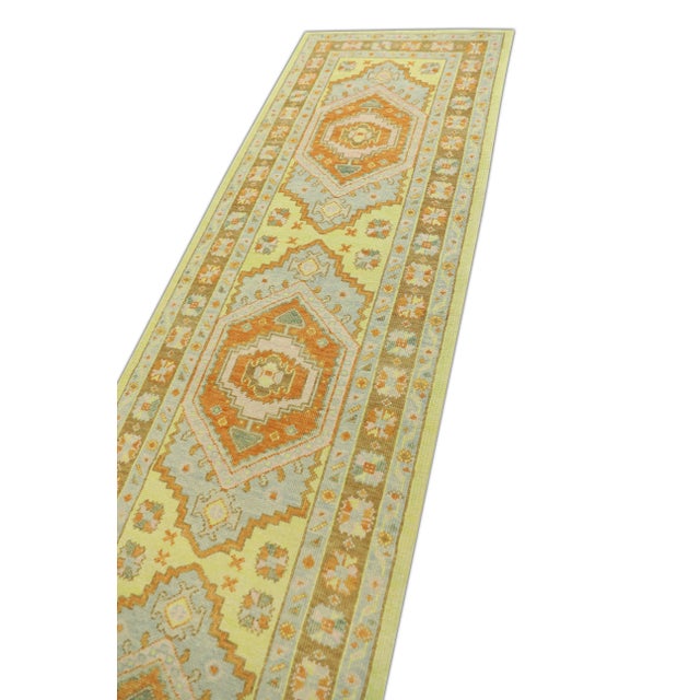 Early 21st Century Modern Turkish Oushak Rug 2'10" x 10'6" For Sale - Image 5 of 6