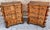 Early 20th Century Italian Burl Walnut and Fruitwood Bedside Commodes, Set of 2 For Sale - Image 16 of 18