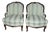 Late 19th or Early 20th Century Louis XV Style Bergeres, Pair For Sale
