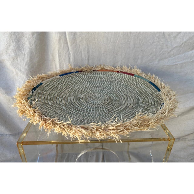 African Woven Grass Wall Accent/Plate, Perfect for a boho home or coastal. Mix and match other grass plates to make a...