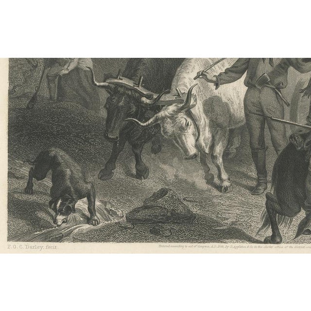 American West Wagon Migration, 1800s, Paper For Sale - Image 3 of 9