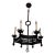 Gothic 6 Light Hexagonal Chandelier For Sale