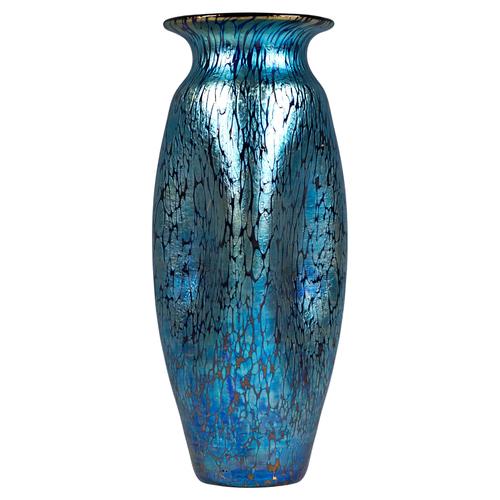 Blue Antique Art Nouveau Vase from Loetz, 1890s For Sale - Image 8 of 8