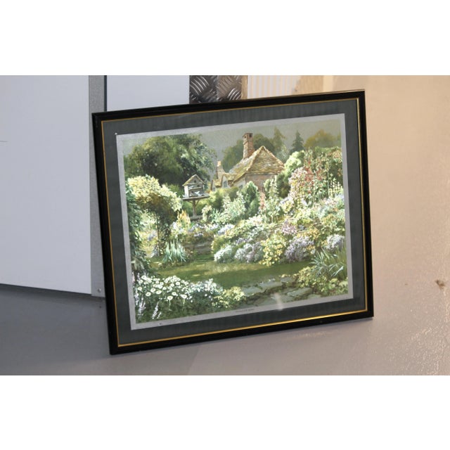 Cottage Garden Wall Art Spring Landscape Painting Cottagecore Wall Art Decor Farmhouse Romantic decor Country Bucolic...