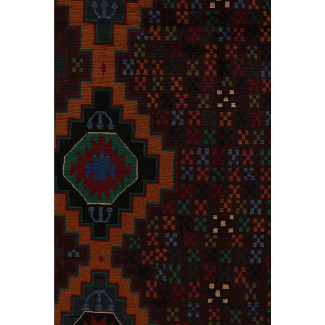 Textile Rug & Kilim’s Baluch Tribal Rug With Colorful Geometric Patterns For Sale - Image 7 of 8