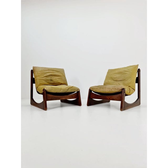 Mid-Century Armchair in Leather and Wood from Straub, Germany, 1960s For Sale - Image 11 of 11