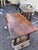 This is a lovely example of an 18th Century walnut console table/desk with unique trestle leg base. This table is a very...