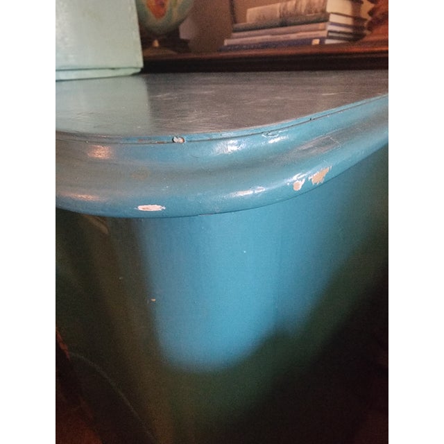 Painted French Provincial 72" W x 32"H x 20" D. Drawers are 7" D each - has very good storage which is why I originally...