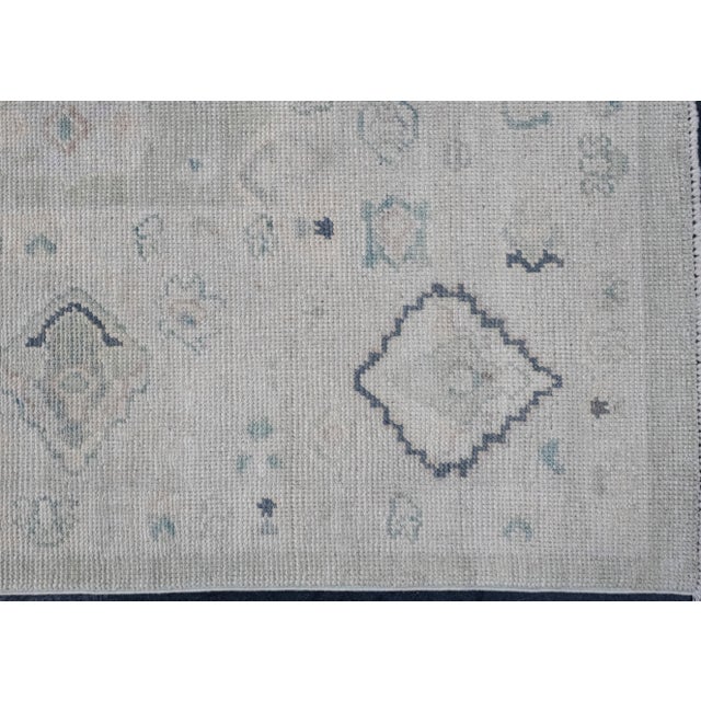 Turkish Oushak Rug 7'11" x 10'5" For Sale - Image 4 of 8