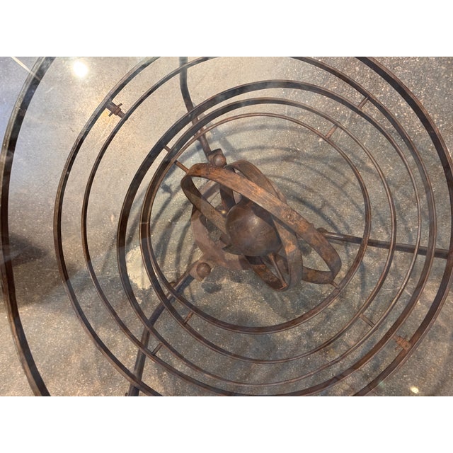 Mid 20th Century Wrought Iron Armillary Table For Sale - Image 9 of 9
