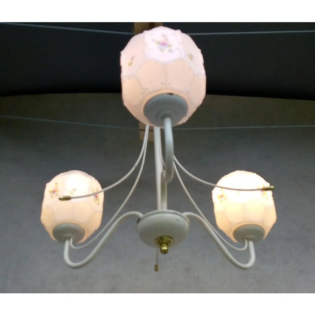 Vintage Metal Chandelier, 1970s For Sale - Image 16 of 17
