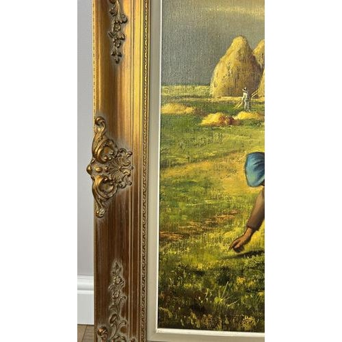Harvest Scene, Oil, Framed For Sale - Image 5 of 18